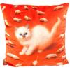 Ukrasni jastuk TOILETPAPER KITTEN, 50 x 50 cm, crvena, Seletti
