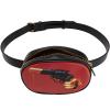 Torbica za pojas TOILETPAPER REVOLVER, 19 x 12 cm, crna, Seletti