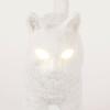 Stolna lampa JOBBY THE CAT, 52 cm, LED, bijela, Seletti