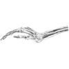 Figurica WUNDERKAMMER SKELETON HAND, 24 cm, srebrna, aluminij, Seletti