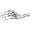 Figurica WUNDERKAMMER SKELETON HAND, 24 cm, srebrna, aluminij, Seletti