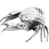 Figurica WUNDERKAMMER HOLY CRAB, 32 cm, srebrna, aluminij, Seletti