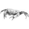 Figurica WUNDERKAMMER HOLY CRAB, 32 cm, srebrna, aluminij, Seletti