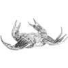 Figurica WUNDERKAMMER HOLY CRAB, 32 cm, srebrna, aluminij, Seletti