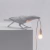 Stolna lampa BIRD PLAYING, 33 cm, bijela, Seletti