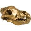 Figurica WUNDERKAMMER WOLF SKULL, 28 cm, srebrna, aluminij, Seletti