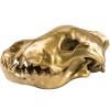 Figurica WUNDERKAMMER WOLF SKULL, 28 cm, srebrna, aluminij, Seletti