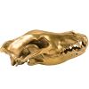Figurica WUNDERKAMMER WOLF SKULL, 28 cm, srebrna, aluminij, Seletti