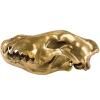 Figurica WUNDERKAMMER WOLF SKULL, 28 cm, srebrna, aluminij, Seletti