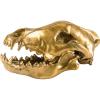 Figurica WUNDERKAMMER WOLF SKULL, 28 cm, srebrna, aluminij, Seletti