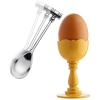 Žlica za jaja DRESSED, set od 2 kom, 12 cm, srebrna, Alessi