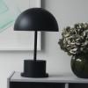 Prenosiva stolna lampa RIVIERA, 28 cm, crna, Printworks