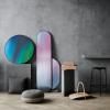 Zidno ogledalo ROUND, 76 cm, zelena, Fritz Hansen