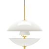 Viseća lampa CLAM, 55 cm, bijela/mjed, Fritz Hansen