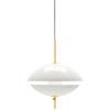 Viseća lampa CLAM, 44 cm, bijela/mjed, Fritz Hansen
