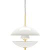 Viseća lampa CLAM, 44 cm, bijela/mjed, Fritz Hansen