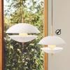 Viseća lampa CLAM, 44 cm, bijela/mjed, Fritz Hansen