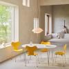 Viseća lampa CLAM, 44 cm, bijela/mjed, Fritz Hansen
