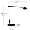 Stolna lampa AQ01, 45 cm, crna, Fritz Hansen