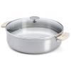Tava za pečenje ALCHIMY LOQY, 28 cm, srebrna, nehrđajući čelik, de Buyer