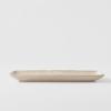 Oval za posluživanje WHITE FADE 29,5 x 12 cm, bež, keramika, MIJ