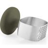 Preša za češnjak GREEN TOOL 9 cm, zelena, nehrđajući čelik/plastika, Eva Trio