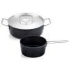 Set posuđa ADAMANT, poklopac za lonac od nehrđajućeg čelika, set od 2 kom, neprijanjajuća površina, Fissler