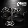 Casserole lonac ADAMANT 28 cm, 4,3 l, sa staklenim poklopac za lonac, neprijanjajuća površina, Fissler