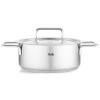 Casserole lonac PURE 24 cm, 3,9 l, s inox poklopac za lonac, inox, Fissler