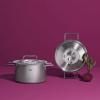 Set posuđa PURE, inox poklopac za lonac, set od 4 kom, inox, Fissler