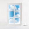 Dekorativna zidna lampa WINDOW #3, 90 x 57 cm, bijela, drvo/akril, Seletti