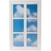 Dekorativna zidna lampa WINDOW #3, 90 x 57 cm, bijela, drvo/akril, Seletti