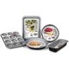 Pekač za kolače SILVER ELEGANCE, set od 4 kom, 12 cm, crna, čelik, Guardini