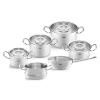 Set posuđa ORIGINAL PROFI, set od 6 kom, srebrna, nehrđajući čelik, Fissler