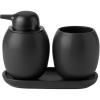 Čaša za zubne četkice FJORD, 10 cm, crna, kamenina, Stelton