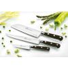 Santoku nož IDÉAL, 18 cm, mesingane zakovice, crna, Lion Sabatier