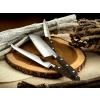 Santoku nož IDÉAL, 18 cm, mesingane zakovice, crna, Lion Sabatier