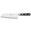 Santoku nož IDÉAL, 18 cm, mesingane zakovice, crna, Lion Sabatier