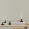 Svjećnjak za svijeće za večeru IDA, 10 cm, crna, željezo, Stelton