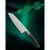 Santoku nož EDONIST, 18 cm, zakovice od nehrđajućeg čelika, crna, Lion Sabatier