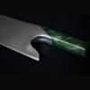 Kuharski nož THE KNIFE JADE DAMASCUS, 26 cm, zelena, Güde