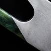 Kuharski nož THE KNIFE JADE DAMASCUS, 26 cm, zelena, Güde