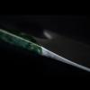 Kuharski nož THE KNIFE JADE DAMASCUS, 26 cm, zelena, Güde