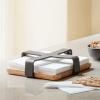 Držač za salvete NORDIC KITCHEN 19 x 5 cm, crna, plastika/bambus, Eva Trio