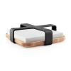 Držač za salvete NORDIC KITCHEN 19 x 5 cm, crna, plastika/bambus, Eva Trio