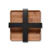 Držač za salvete NORDIC KITCHEN 19 x 5 cm, crna, plastika/bambus, Eva Trio