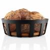 Košara za kruh NORDIC KITCHEN 22 x 7 cm, crna, plastika/bambus, Eva Trio