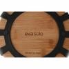 Košara za kruh NORDIC KITCHEN 22 x 7 cm, crna, plastika/bambus, Eva Trio