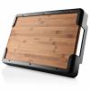 Pladanj za posluživanje NORDIC KITCHEN 50 x 35 cm, crna, plastika/bambus, Eva Trio
