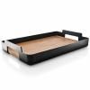 Pladanj za posluživanje NORDIC KITCHEN 50 x 35 cm, crna, plastika/bambus, Eva Trio